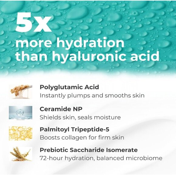 🍏 Pure & Cimple Prebiotic Moisturizer // Polyglutamic Acid & Ceramide NP ~ NIB! - Picture 6 of 8